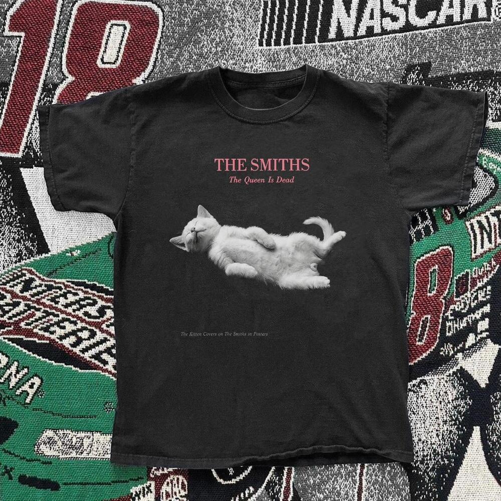 Black The Smiths The Queen Is Dead Cat T Shirt